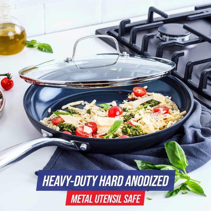 Blue Diamond Hard Anodized ToxinFree Ceramic Nonstick Dishwasher, Oven